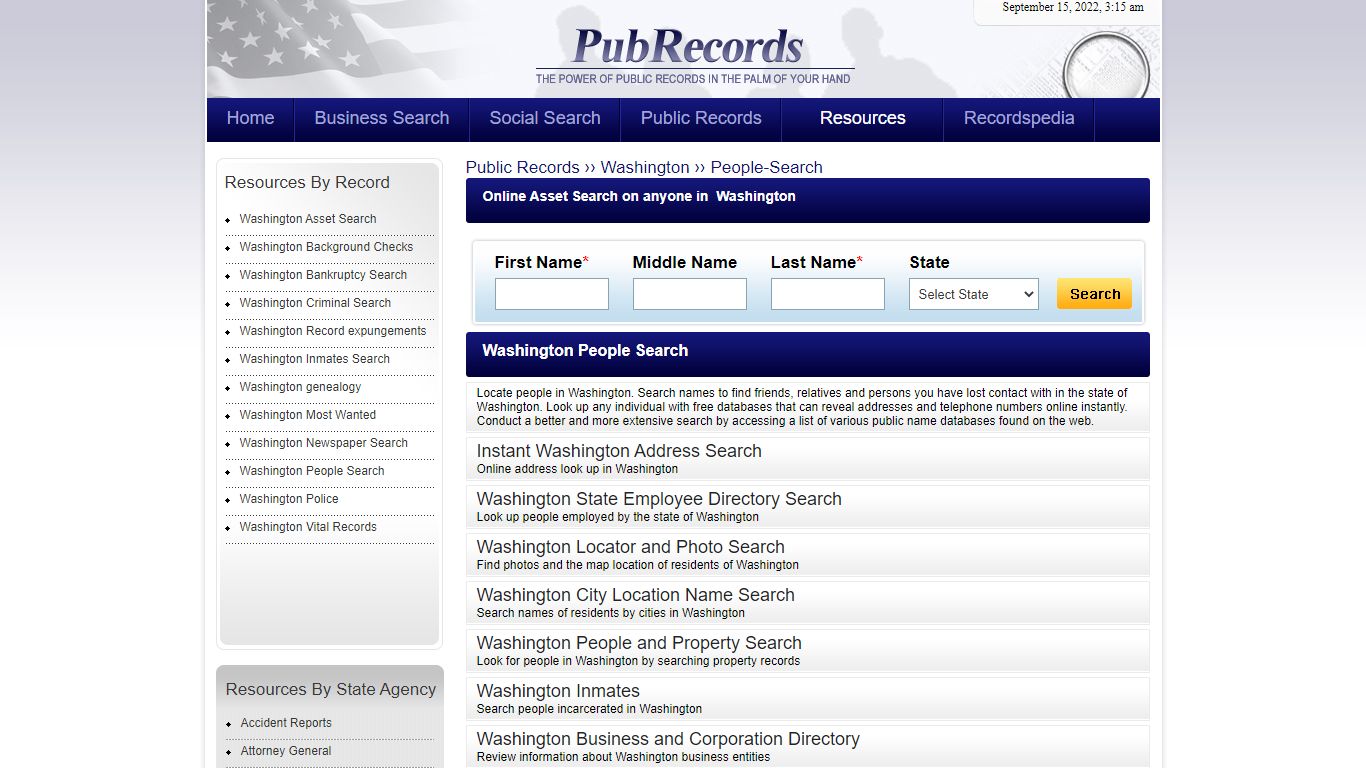 Washington People-Search - Pubrecords.com